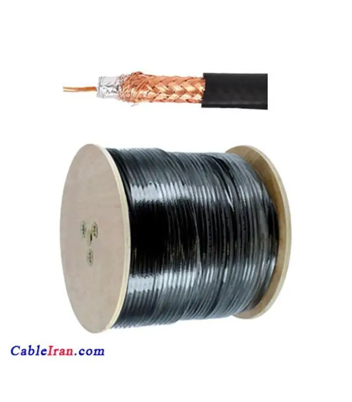 كابل كواكسيال RG59 زيمنس SIEMENS - مغز مس - 0.7 - شيلد 96 رشته كابل كواكسيال RG59 زيمنس SIEMENS - مغز مس - 0.7 - شيلد 96 رشته