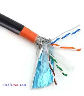 کابل شبکه CAT6 SFTP رسانت RESANET نگزنس - تمام مس - OUT DOOR - دوروکش - 0 - 0.50 قرقره 305 متر