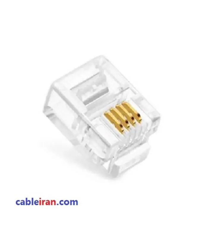 تجهيزات مخابراتي سوكت تلفن MT NET پهن 4 پين RJ11 مخصوص خط تجهيزات مخابراتي سوكت تلفن MT NET پهن 4 پين RJ11 مخصوص خط