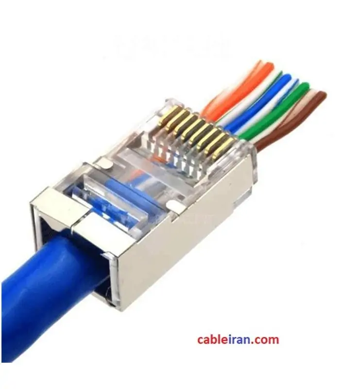تجهيزات شبكه سوكت آترين تجارت CAT6 SFTP ميان گذر ته باز OPEN END تجهيزات شبكه سوكت آترين تجارت CAT6 SFTP ميان گذر ته باز OPEN END