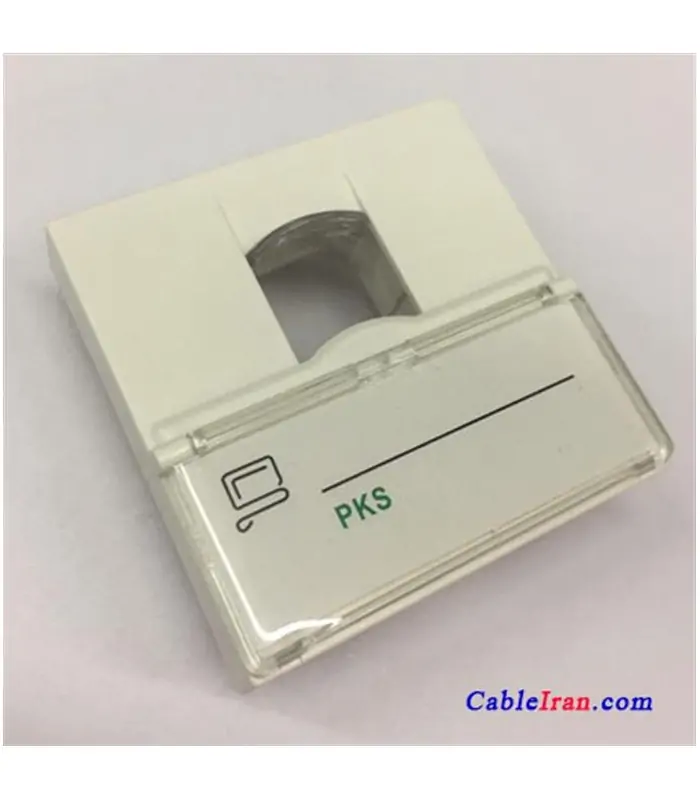 تجهيزات شبكه فيس پليت PKS تك پورت پهن تجهيزات شبكه فيس پليت PKS تك پورت پهن