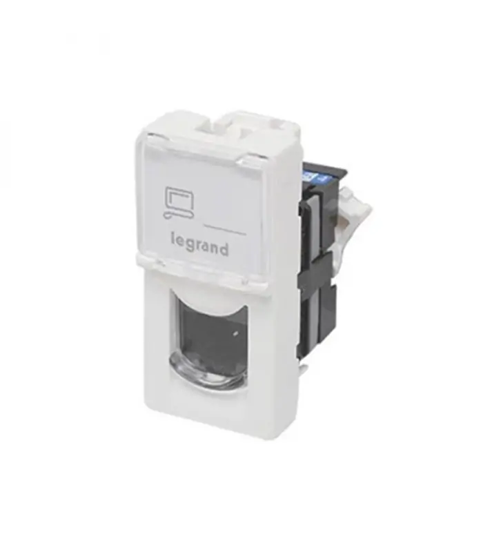 تجهيزات شبكه كيستون لگراند LEGRAND CAT6 UTP باريك با فيس تجهيزات شبكه كيستون لگراند LEGRAND CAT6 UTP باريك با فيس